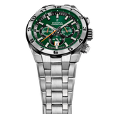 Relógio para homem festina chrono bike verde com pulseira de aço f20670/2