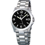 Relógio festina classics f16376/4 preto com correia de aço, para homem.