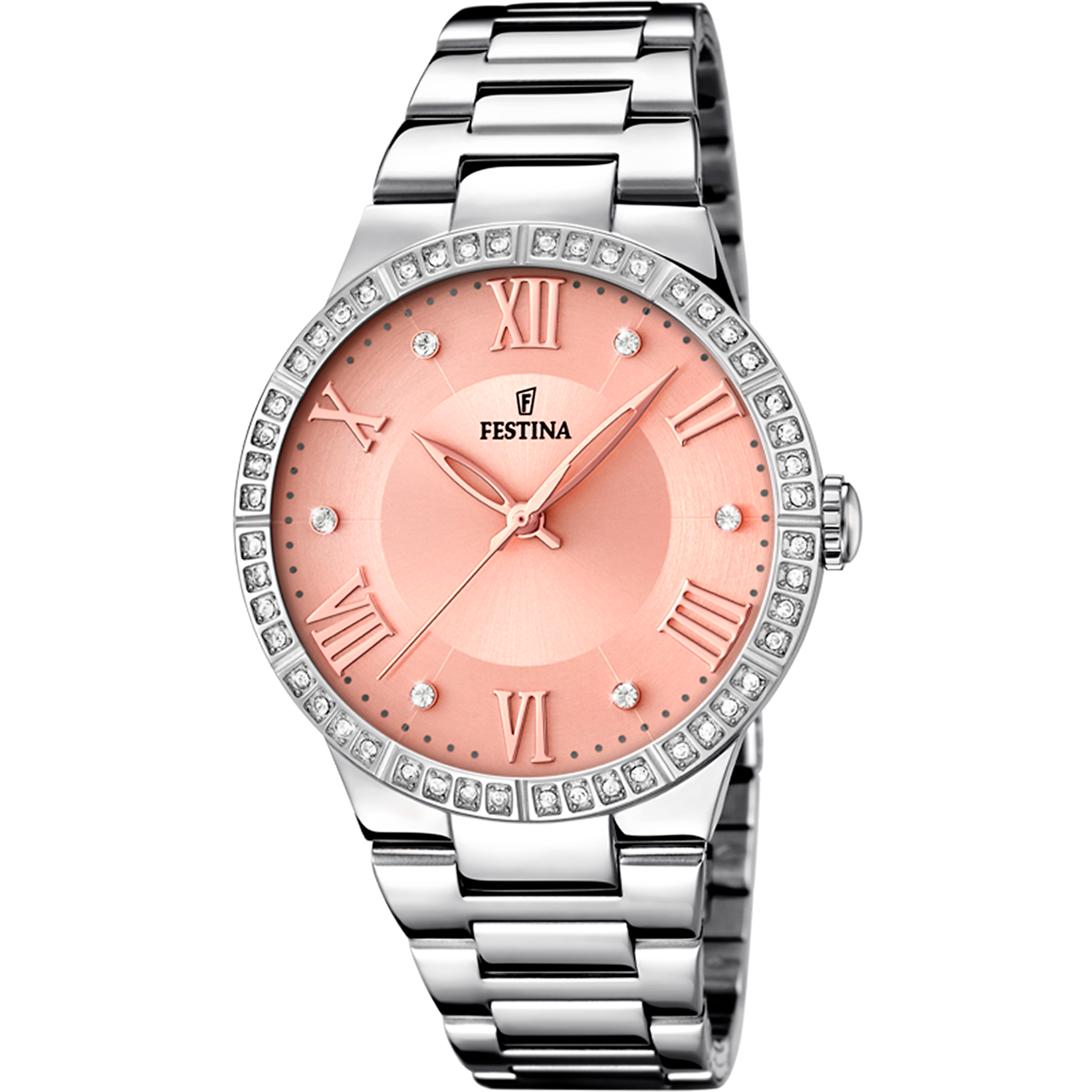 Relógio festina boyfriend f16719/3 rosa com correia de aço, mulher_PRODUCT