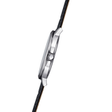 Relógio Festina Classics F16745/1 prateado com bracelete de couro, homem