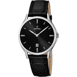 Relógio Festina Clássico F16745/5 Preto com Correia de Couro, para Homem.