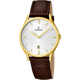 Relógio festina classics f16747/1 branco com correia de couro, homem_PRODUCT