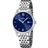 Relógio Festina Classics F16748/3 Azul com Bracelete de Aço, Mulher