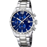 Relógio festina timeless chronograph f16759/3 azul pulseira de aço, homem_PRODUCT