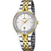 Relógio festina mademoiselle f16868/1 prateado com correia de aço, mulher._PRODUCT