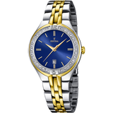 Relógio Festina Mademoiselle F16868/3 Azul Pulseira de 316L de Aço Inoxidável, Mulher