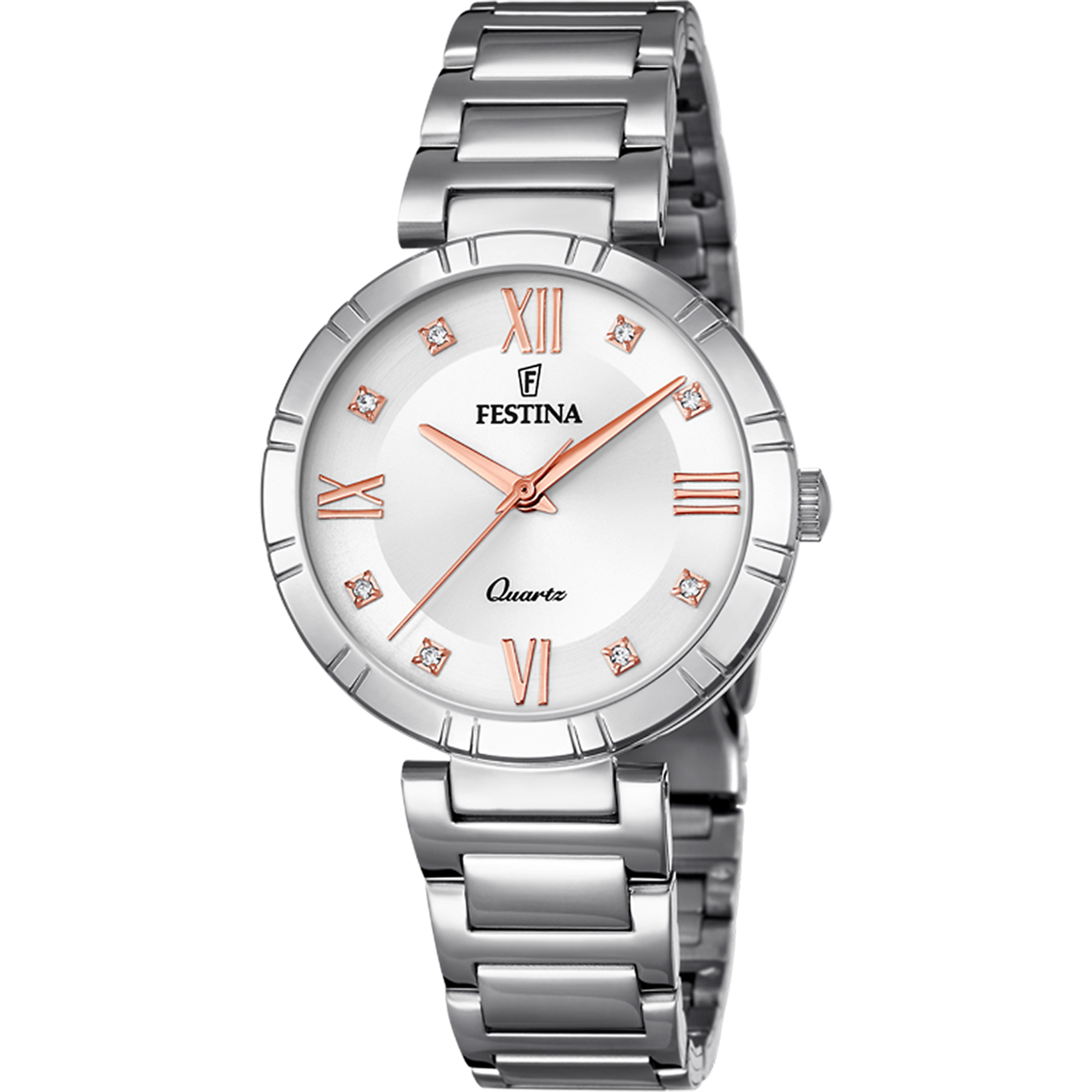 Relógio festina mademoiselle f16936/b prateado com correia de aço, mulher_PRODUCT