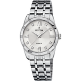 Relógio Festina Mademoiselle F16940/A Prateado com Bracelete de Aço, Mulher