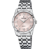 Relógio Festina Mademoiselle F16940/C rosa com bracelete de aço, mulher