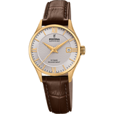 Relógio festina swiss made f20011/2 cinza pulseira de couro, mulher_PRODUCT