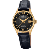 Relógio festina swiss made f20011/4 preto com correia de couro, mulher._PRODUCT
