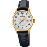 Relógio festina f20011/5 prateado com correia de couro, mulher_PRODUCT