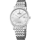 Relógio festina swiss made f20018/1 prateado com correia de aço, homem._PRODUCT