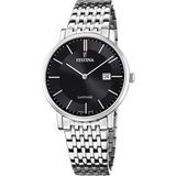 Relógio festina swiss made f20018/3 preto com correia de aço, para homem.