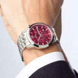 Relógio festina swiss made chrono f20040/5 vermelho pulsera de de aço inoxidável, homem_LIFESTYLE