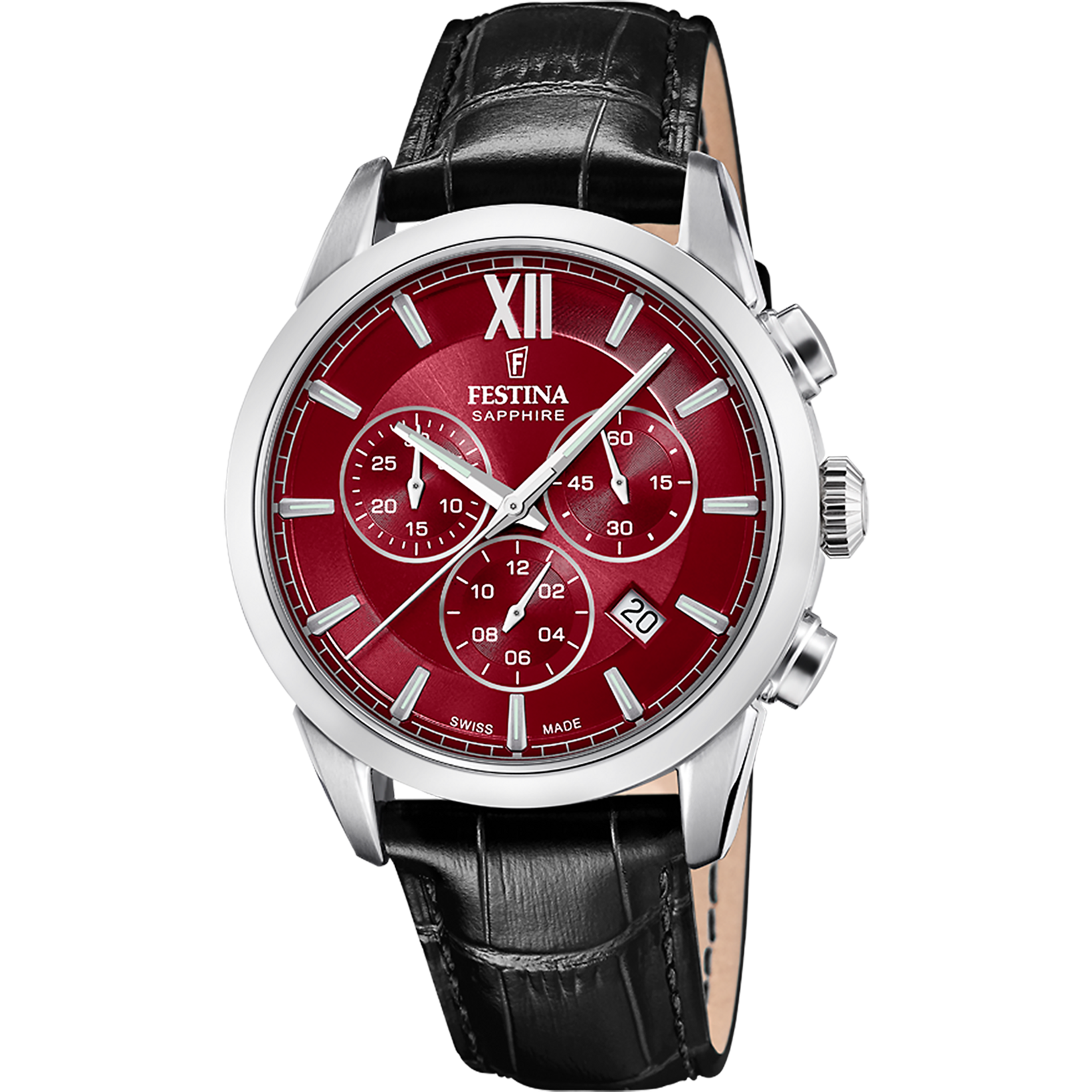 Relógio festina swiss made f20041/5 vermelho homem_PRODUCT