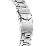 Relógio festina swiss made f20042/1 branco pulsera de 316l de aço inoxidável, homem