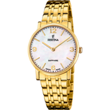 Relógio festina swiss made f20048/2 bege pulsera de 316l de aço inoxidável, mulher_PRODUCT