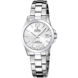 Relógio festina swiss made f20049/1 prata cinza mulher