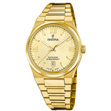Relógio festina swiss made f20057/2 bege homem