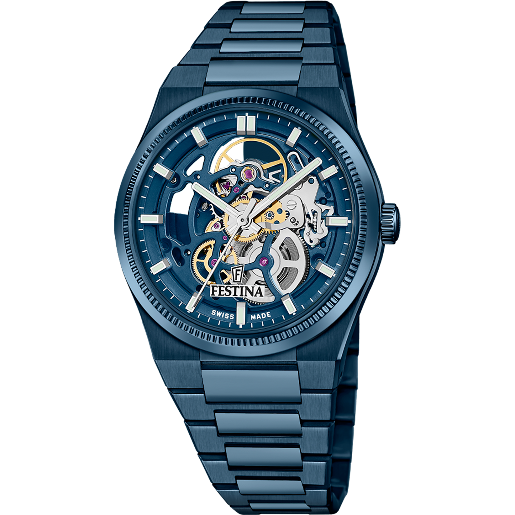 Relógio festina swiss made rivé sq azul f20071/1 masculino_PRODUCT