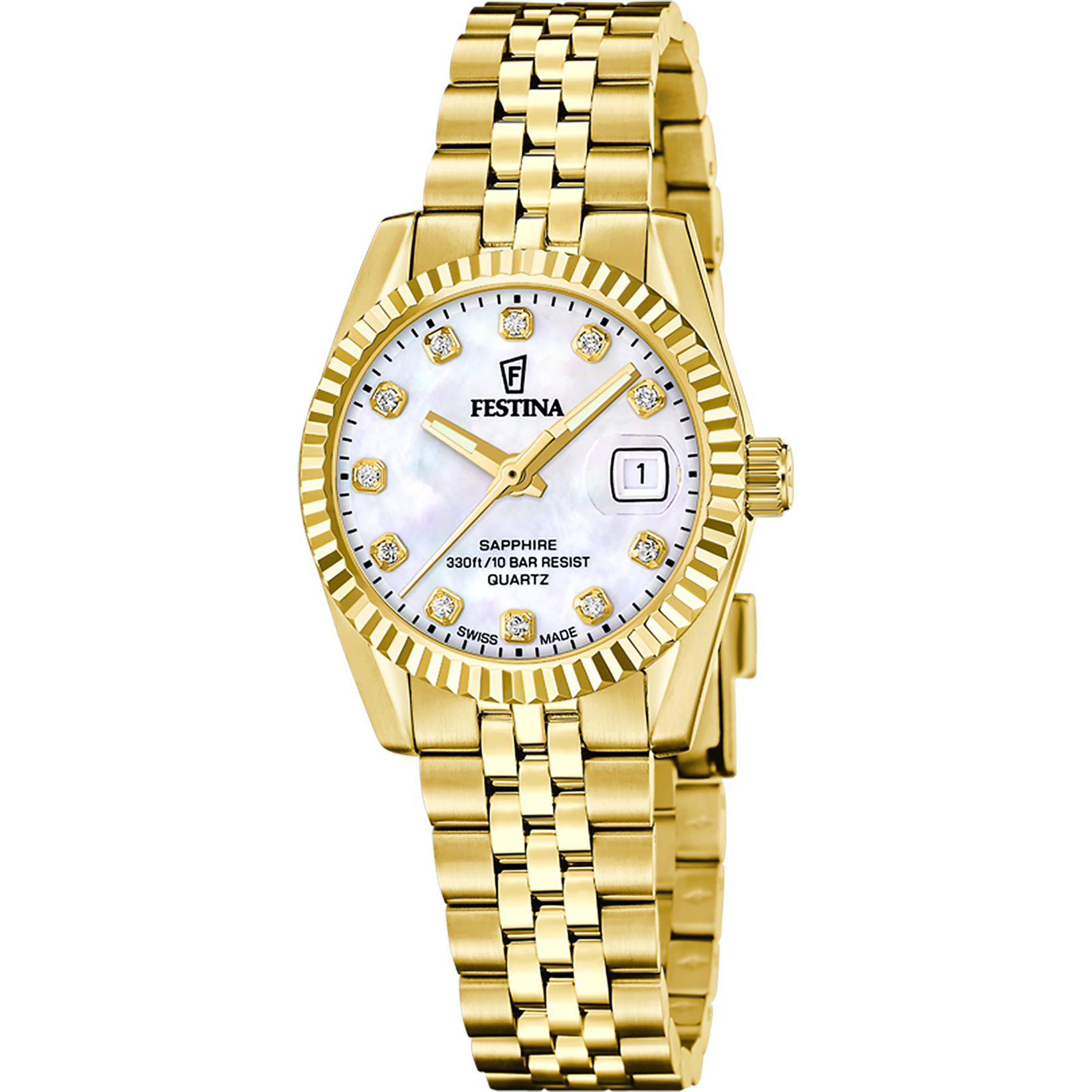 Relógio de mulher festina swiss made classic steel f20089/1_PRODUCT