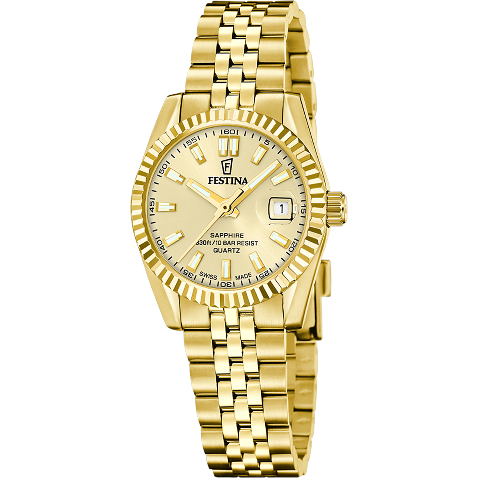 Relógio de mulher festina swiss made classic steel f20089/2_PRODUCT
