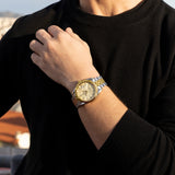 Relógio festina swiss made automatic f20091/2 dourado pulsera de de aço inoxidável, homem_LIFESTYLE