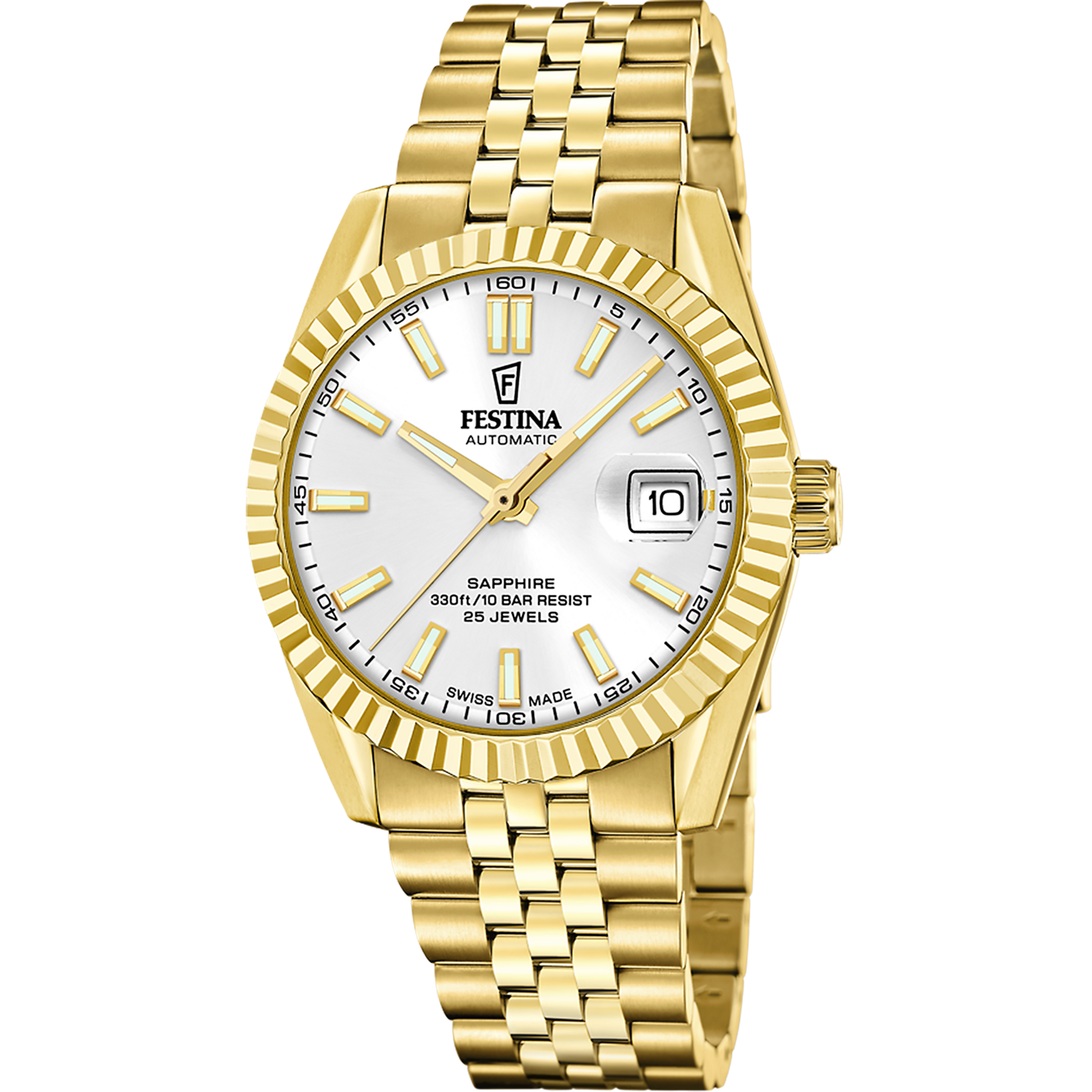 Relógio festina swiss made automatic f20092/1 nácar pulsera de de aço inoxidável, homem_PRODUCT
