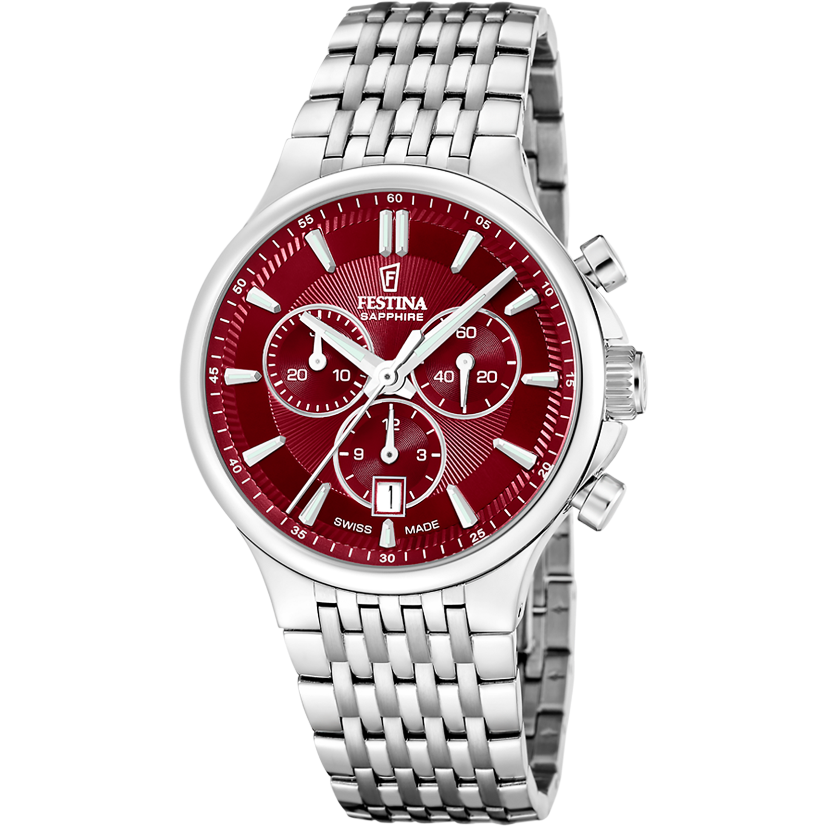 Relógio festina swiss made f20093/5 vermelho homem_PRODUCT