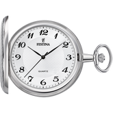 Relógio de bolso festina pocket f2024/1 prateado masculino