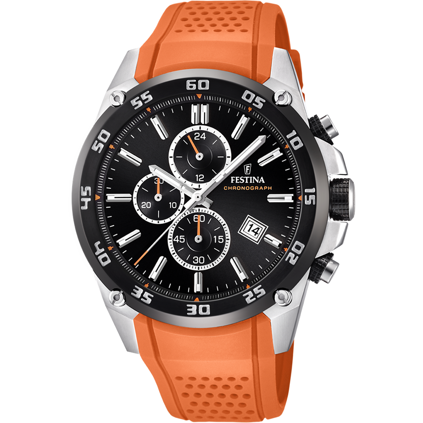 Relógio festina the originals f20330/4 preto com correia de borracha, homem._PRODUCT