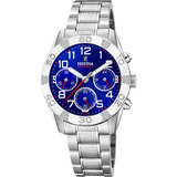 Relógio Festina Junior Collection F20345/2 Azul com Bracelete de Aço, Infantil