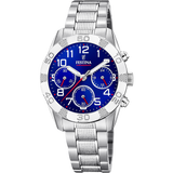 Relógio festina junior collection f20345/2 azul com correia de aço, infantil_PRODUCT