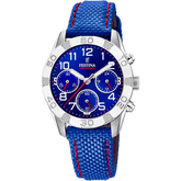 Relógio Festina Junior Collection F20346/2 Azul com Correia de Pele, Infantil