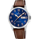 Relógio Festina Classics F20358/B Azul com Correia de Pele, Homem.