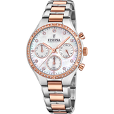 Relógio Festina Boyfriend F20403/1 Madrepérola Pulseira de Aço, Senhora