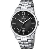 Relógio festina classics f20425/3 preto com correia de aço, para homem._PRODUCT