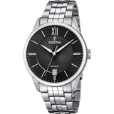 Relógio festina classics f20425/3 preto com correia de aço, para homem._PRODUCT