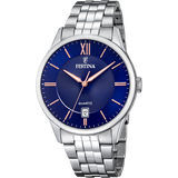 Relógio Festina Classics F20425/5 Azul com Bracelete de Aço para Homem