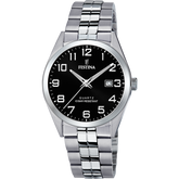 Relógio festina classics f20437/4 preto com correia de aço, para homem._PRODUCT