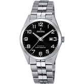 Relógio Festina Classics F20437/4 Preto com Correia de Aço para Homem