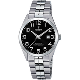 Relógio Festina Classics F20437/4 Preto com Correia de Aço para Homem
