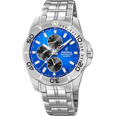 Relógio festina coleção multifuncional f20445/4 azul com correia de aço, para homem._PRODUCT