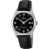 Relógio Festina Classics F20446/3 Preto com Correia de Pele, para Homem.