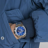 Relógio Festina Timeless Chronograph F20463/2 Azul com Bracelete de Aço, Homem