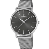 Relógio Festina Boyfriend F20475/4 Preto com Bracelete de Aço, para Mulher.
