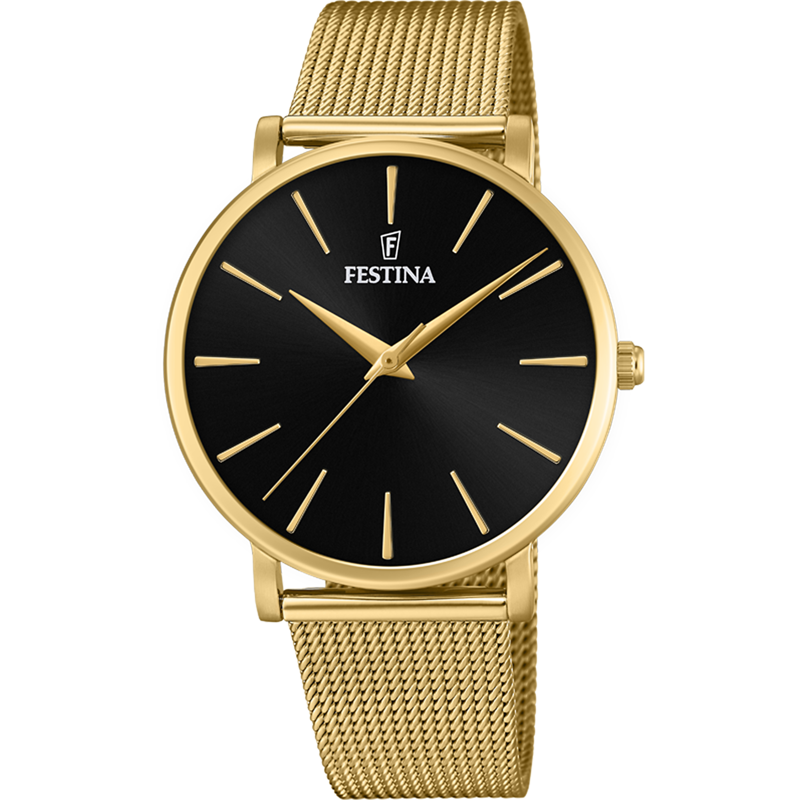 Relógio festina boyfriend f20476/2 preto com correia de aço, para mulher._PRODUCT