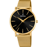 Relógio festina boyfriend f20476/2 preto com correia de aço, para mulher._PRODUCT