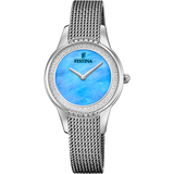 Relógio Festina Mademoiselle F20494/8 Azul Pulseira de Aço Inoxidável 316L, Mulher